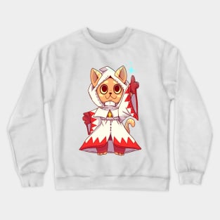 White mage Fantasy Cat Crewneck Sweatshirt